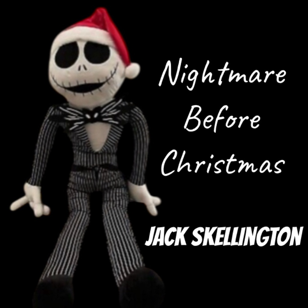 Jack Skellington Nightmare Before Christmas Large Disney Plush Jumbo 4ft Santa
